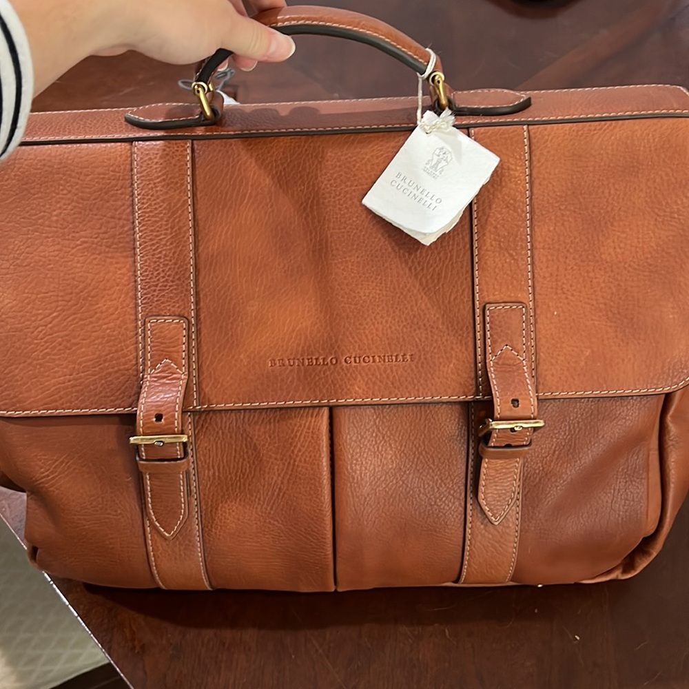 BNWT Brunelleschi Cucinelli Classic Briefcase - Picture 6 of 7